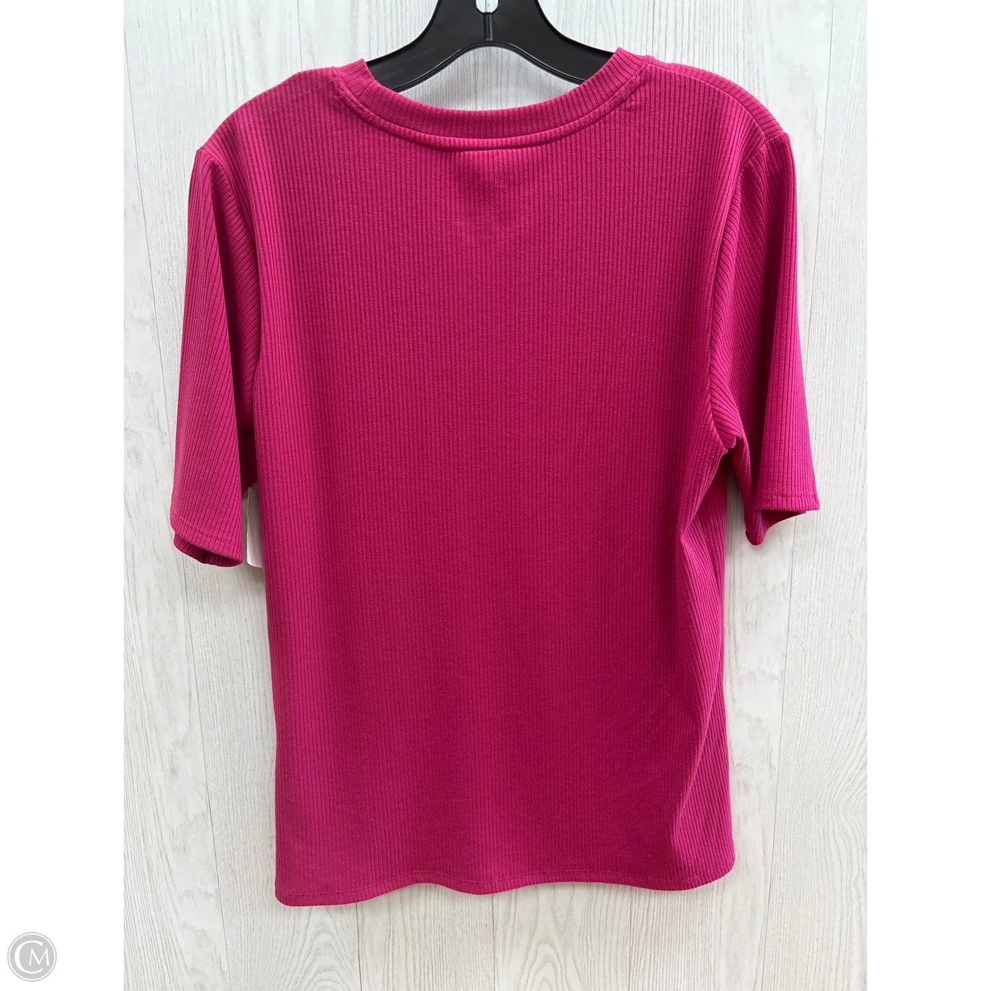 Top Short Sleeve Basic By Simply Vera In Pink, Size: Xl