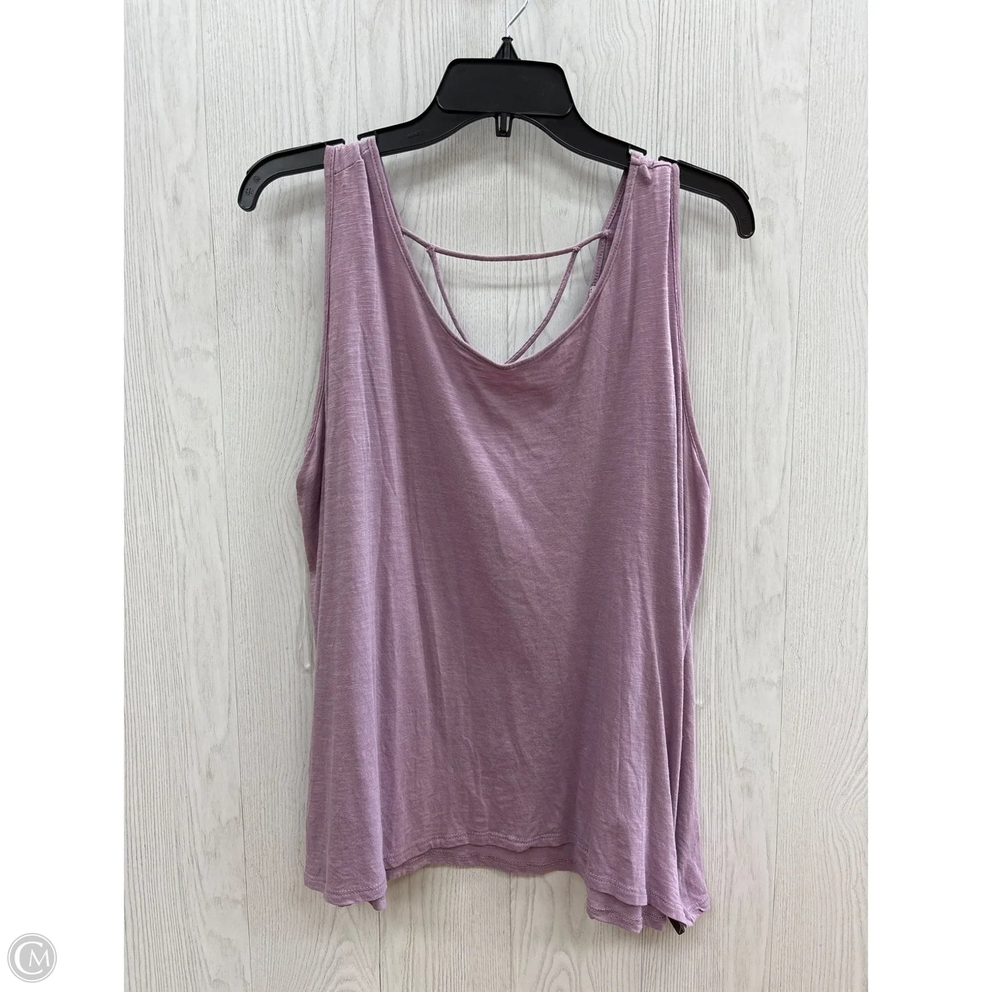 Top Sleeveless Basic By White Birch In Purple, Size: 1x
