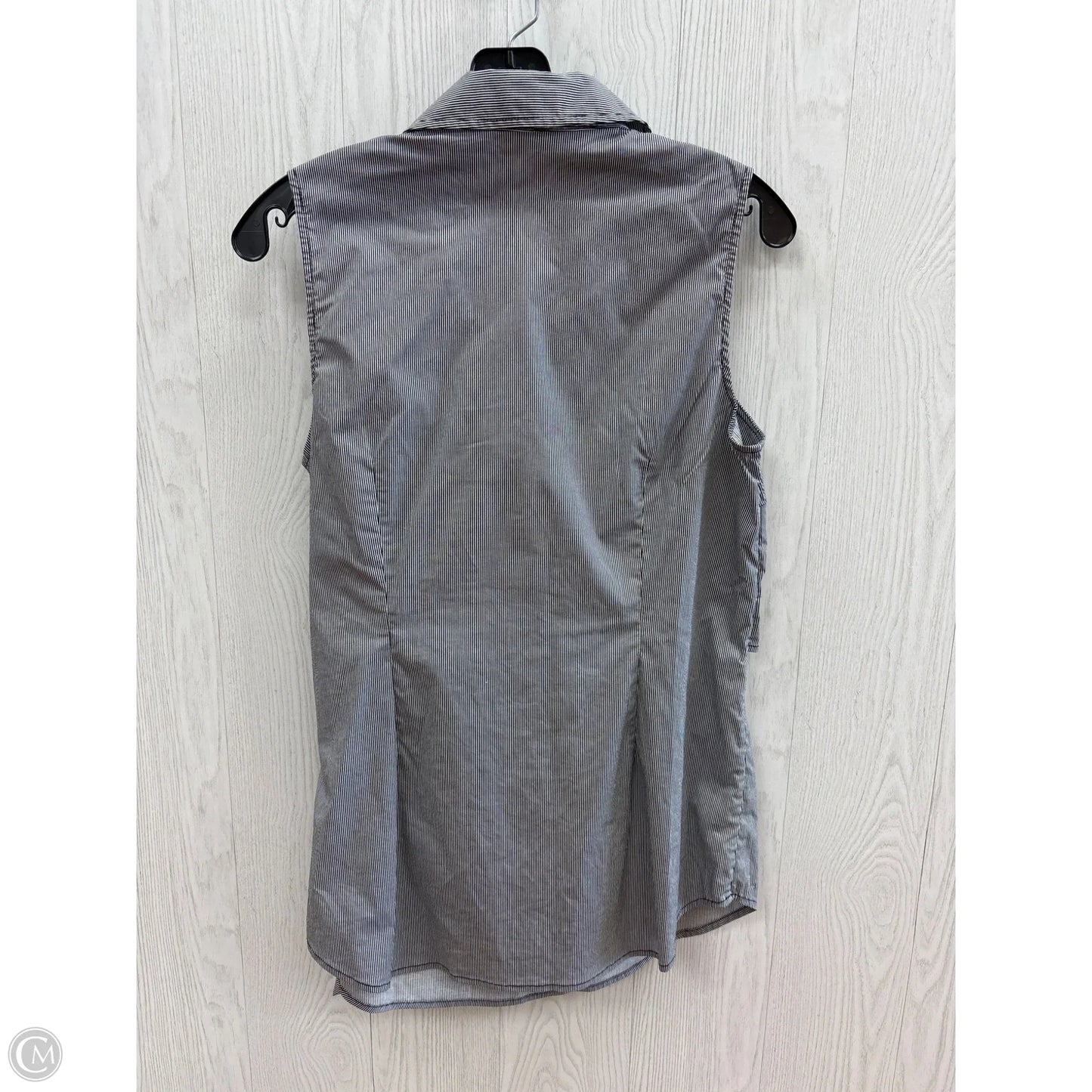 Top Sleeveless By Coldwater Creek In Black & White, Size: 10