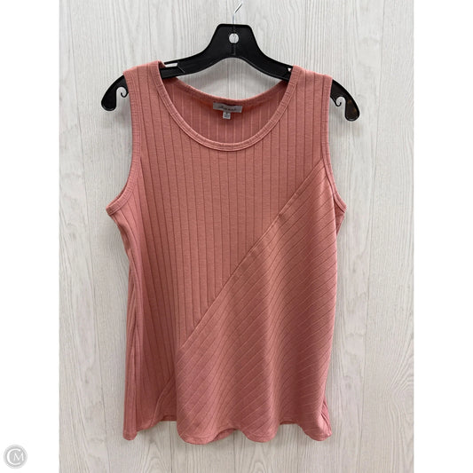 Top Sleeveless Basic By White Birch In Pink, Size: S