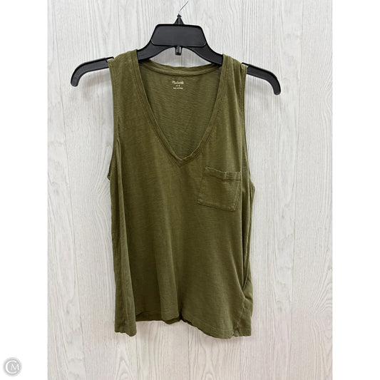 Top Sleeveless Basic By Madewell In Green, Size: S