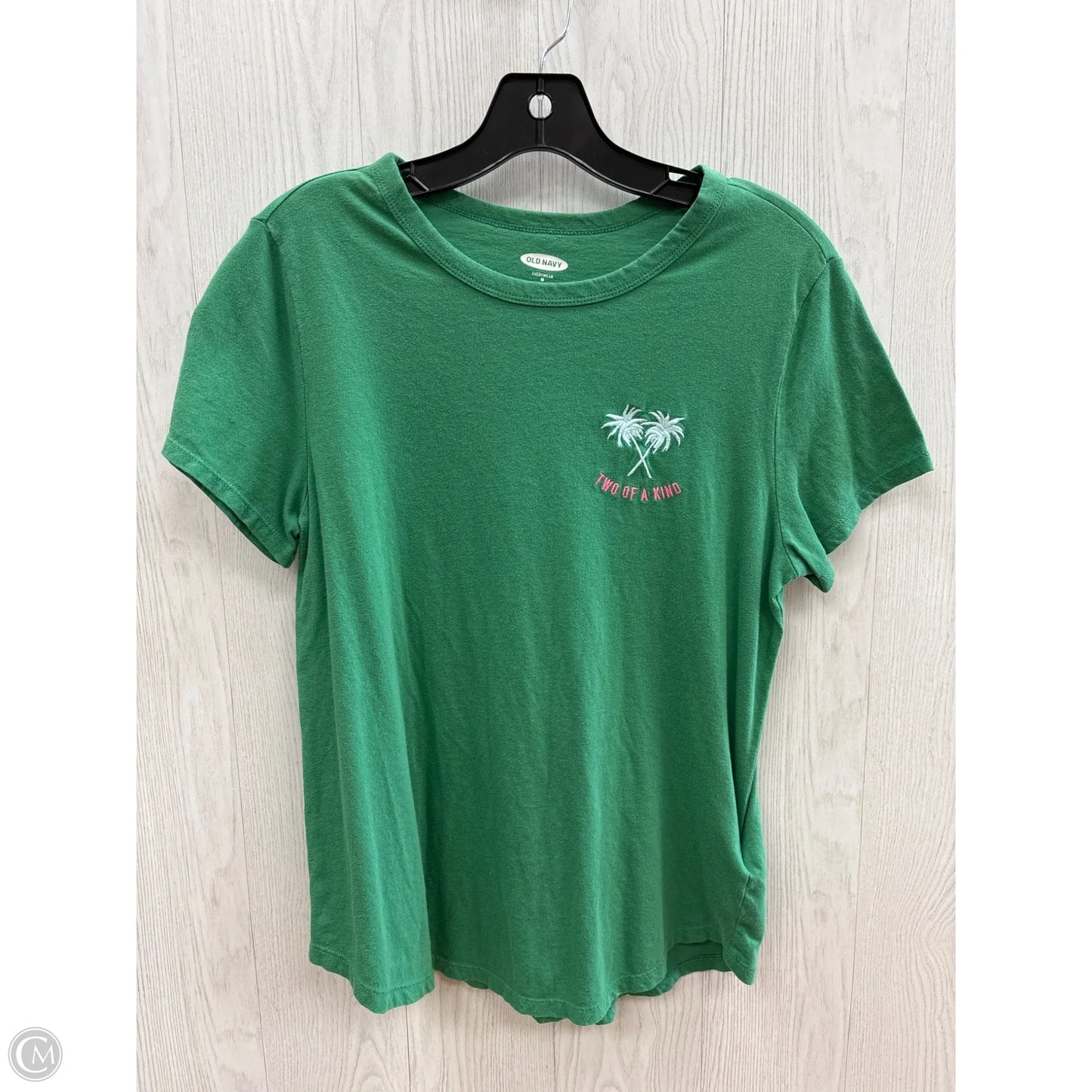Top Short Sleeve By Old Navy In Green, Size: M