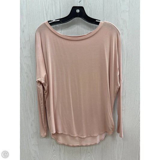 Top Long Sleeve Basic By Express In Light Pink, Size: Xs