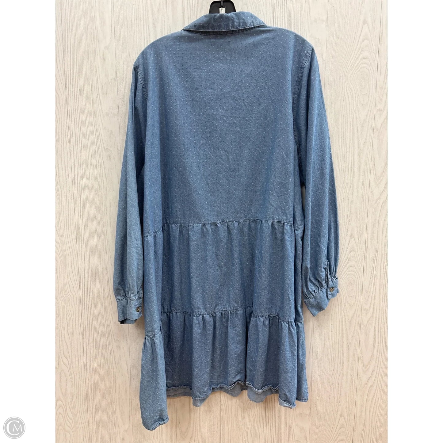 Dress Casual Short By Falls Creek In Denim Blue, Size: 3x