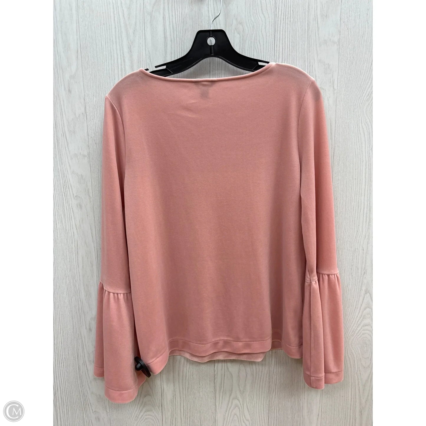 Top Long Sleeve By Ann Taylor In Light Pink, Size: S