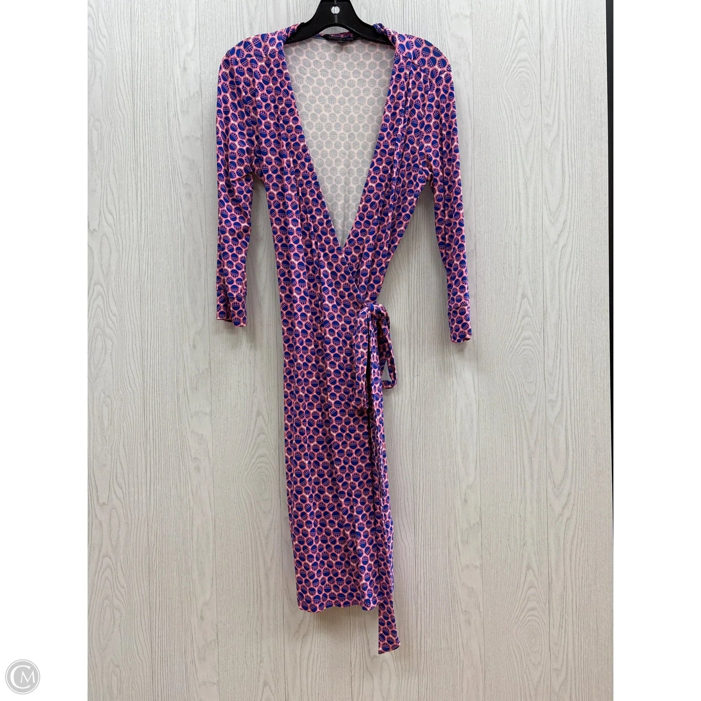 Dress Casual Short By Clothes Mentor In Blue & Pink, Size: M