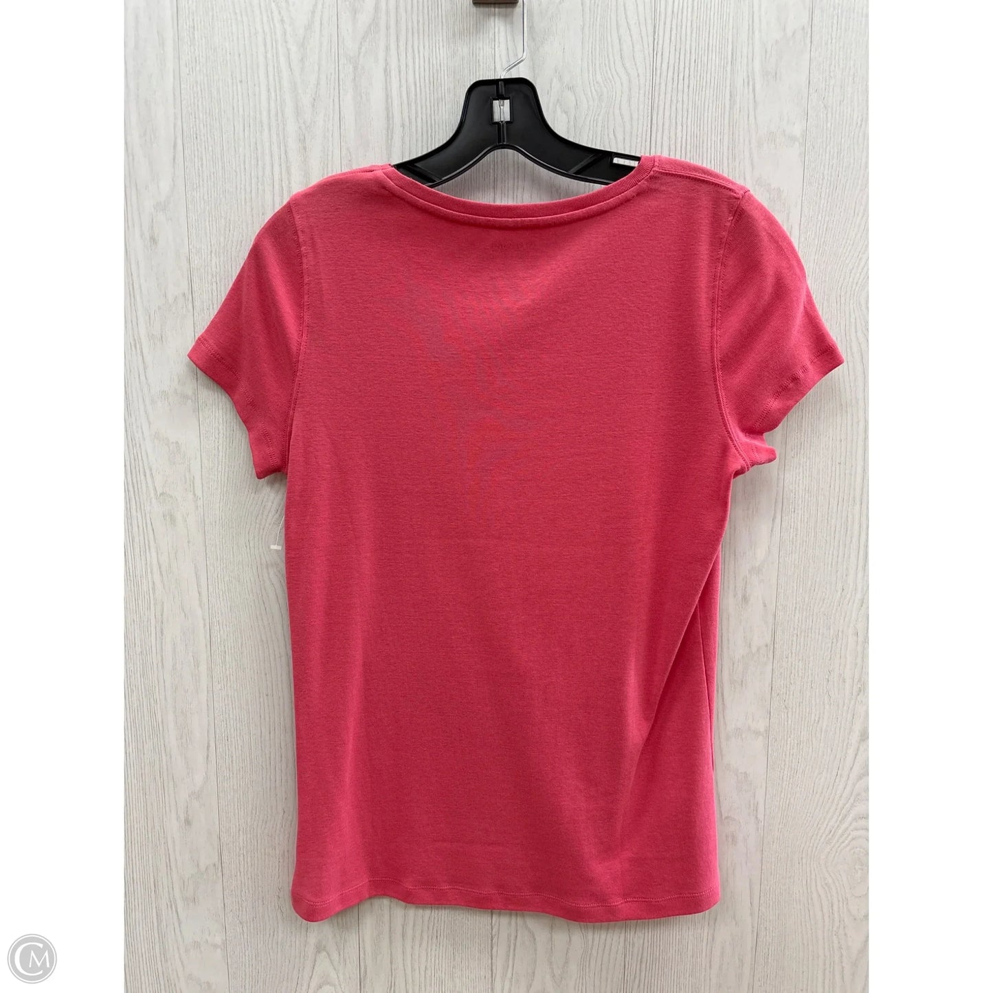Top Short Sleeve Basic By St Johns Bay In Pink, Size: S
