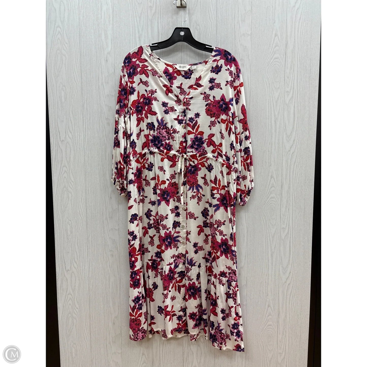 Dress Casual Midi By Clothes Mentor In Floral Print, Size: Petite   S