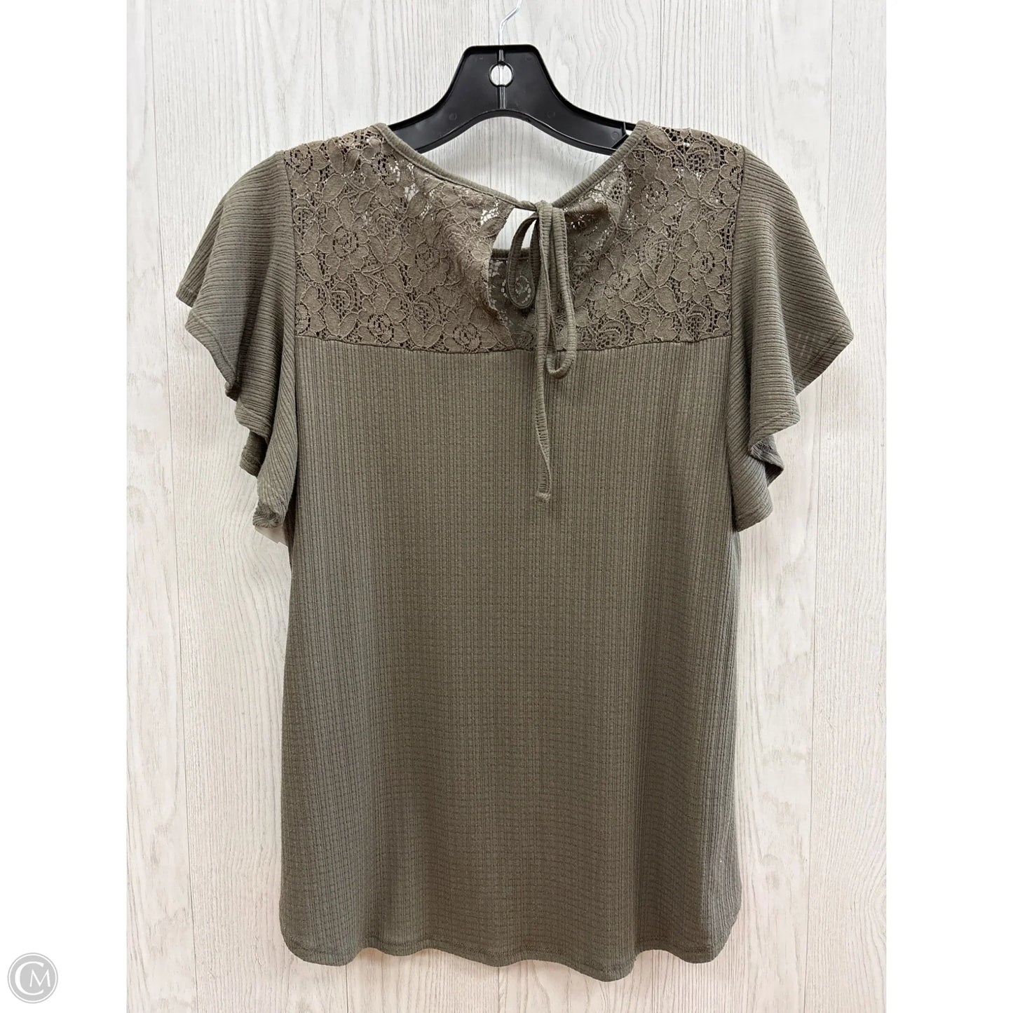 Top Short Sleeve By Knox Rose In Green, Size: Xs