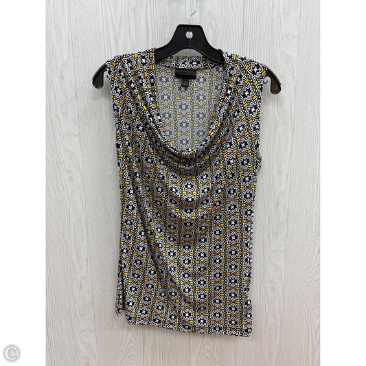 Top Sleeveless By Worthington In Black & White, Size: S