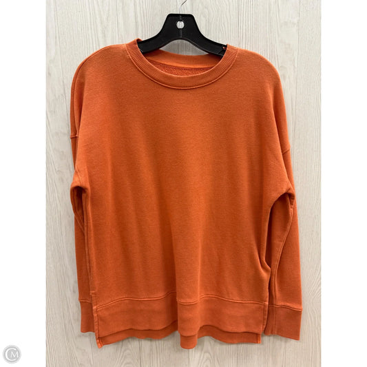 Top Long Sleeve By Time And Tru In Orange, Size: S