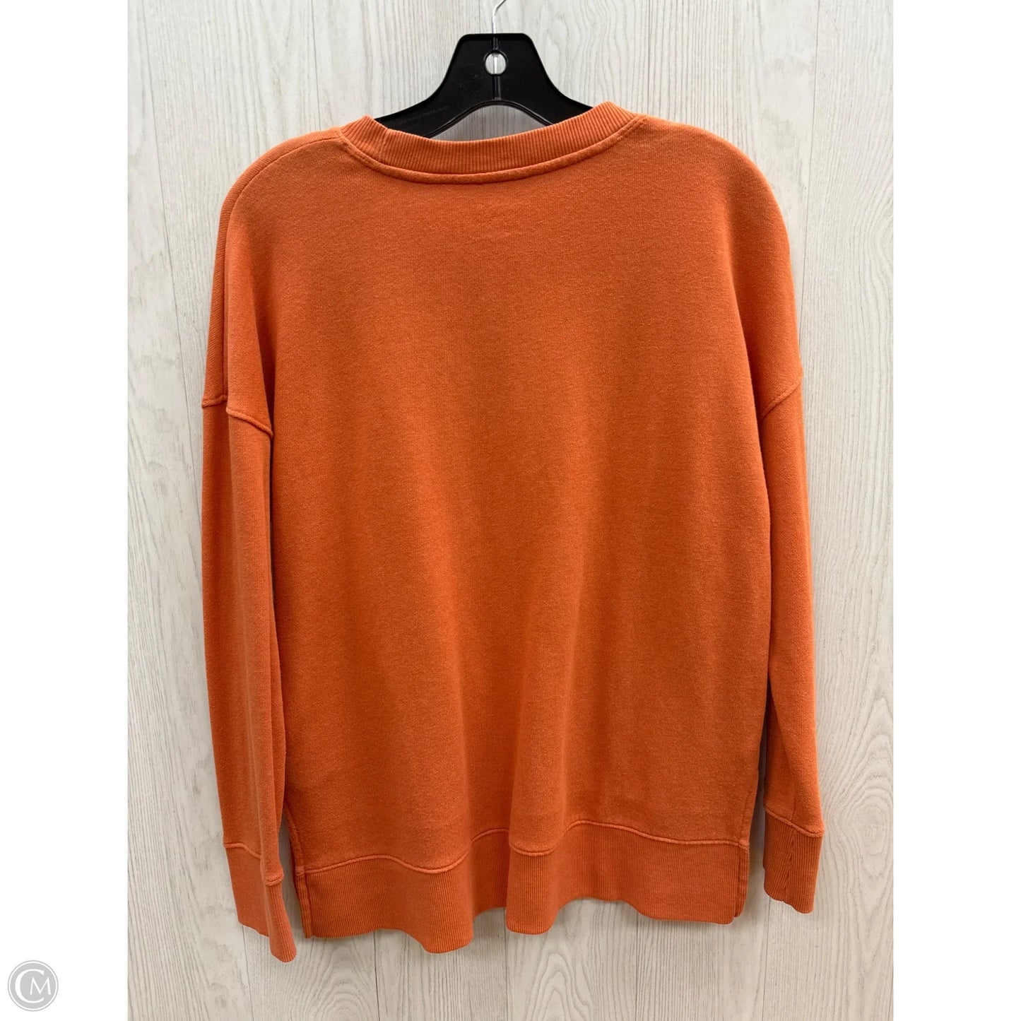 Top Long Sleeve By Time And Tru In Orange, Size: S