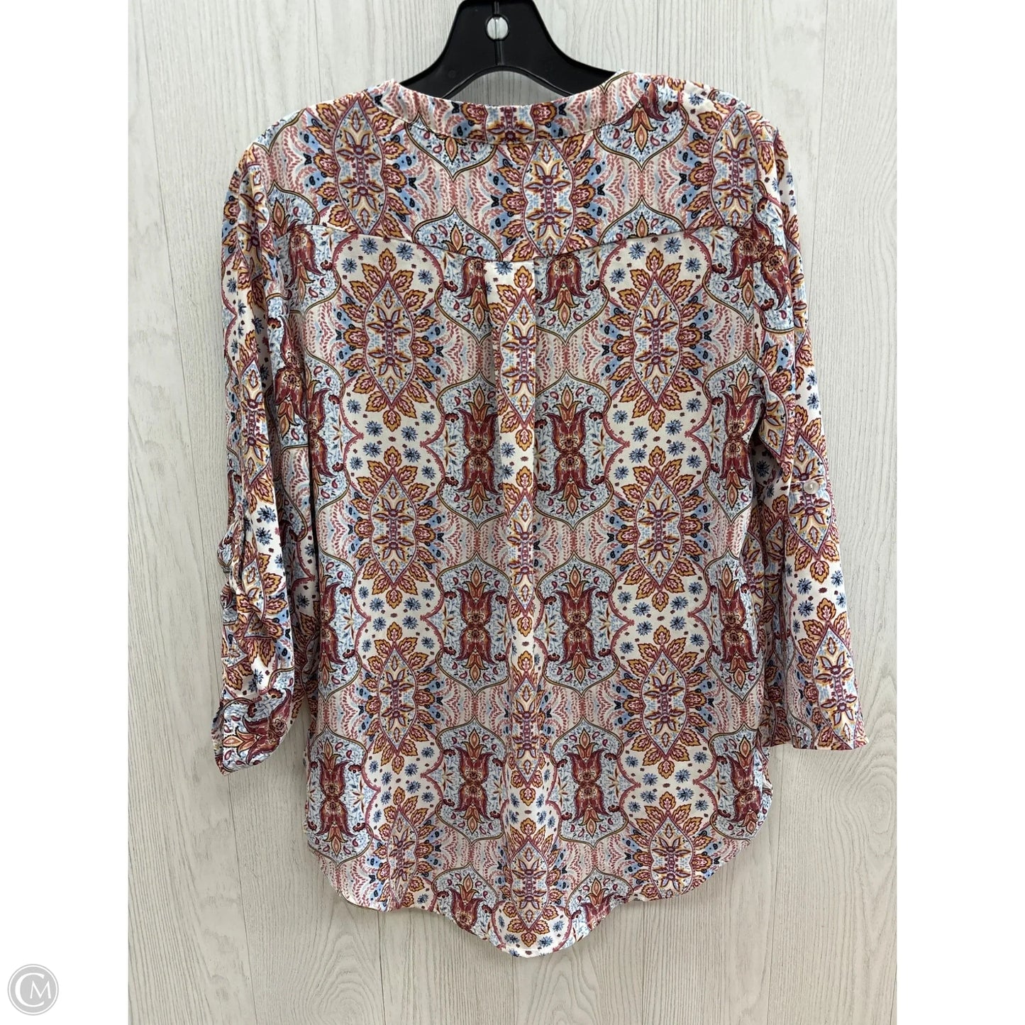 Top 3/4 Sleeve By Pink Republic In Paisley Print, Size: S