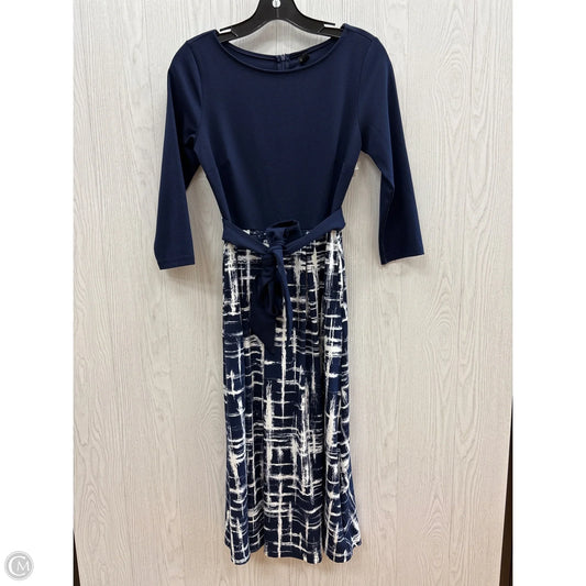 Dress Casual Midi By Clothes Mentor In Navy, Size: Xs