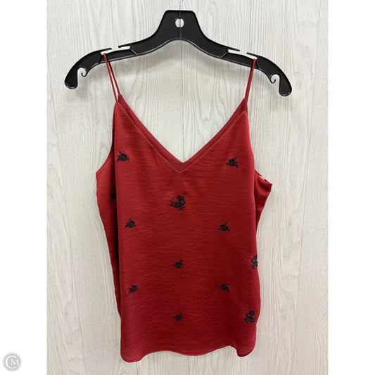 Top Sleeveless Basic By Express In Red, Size: S