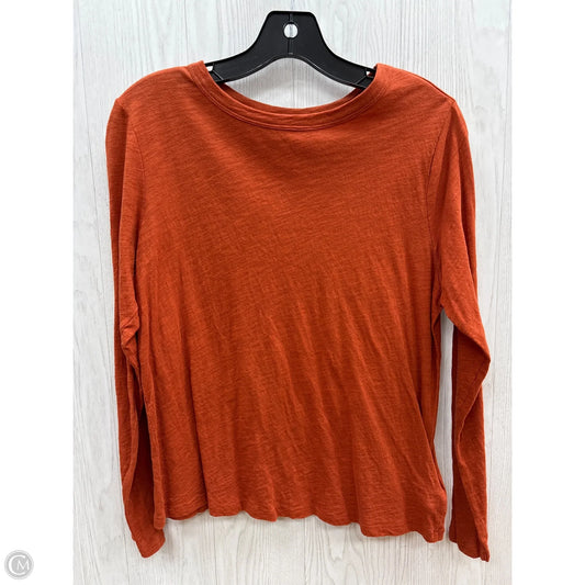 Top Long Sleeve Basic By Old Navy In Orange, Size: S