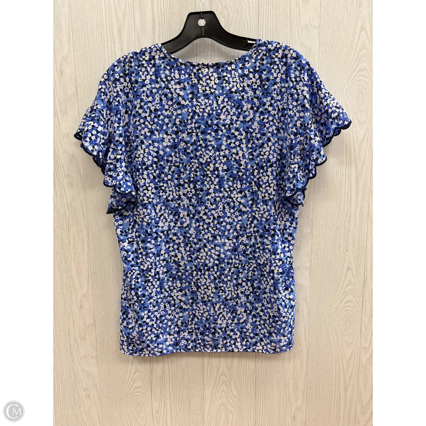 Top Short Sleeve By Michael By Michael Kors In Blue, Size: S
