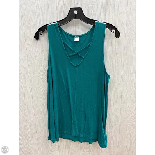 Top Sleeveless Basic By Old Navy In Teal, Size: M