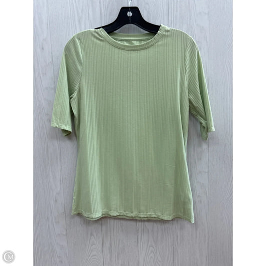 Top Short Sleeve Basic By Nine West In Green, Size: S