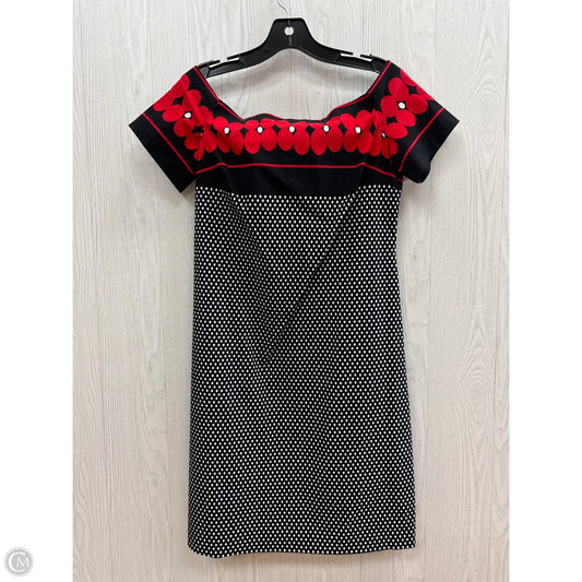 Dress Party Short By Clothes Mentor In Black & Red, Size: 10