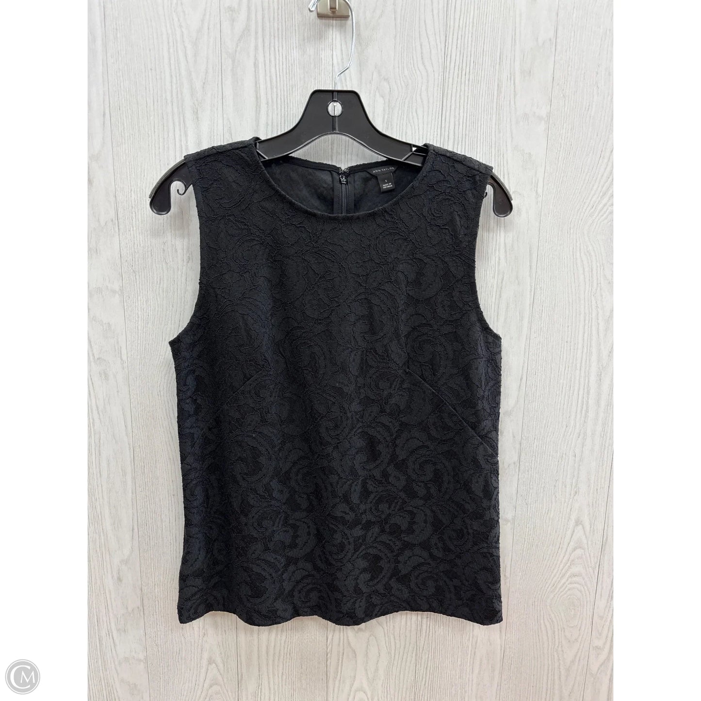 Top Sleeveless By Ann Taylor In Black, Size: S