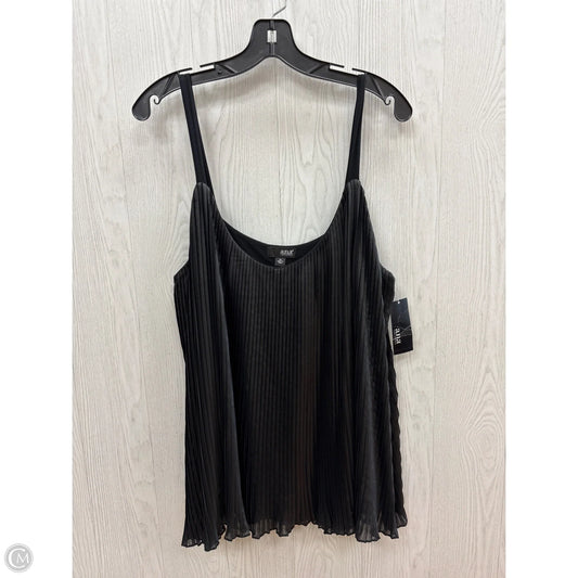 Top Sleeveless By Ana In Black, Size: Xl