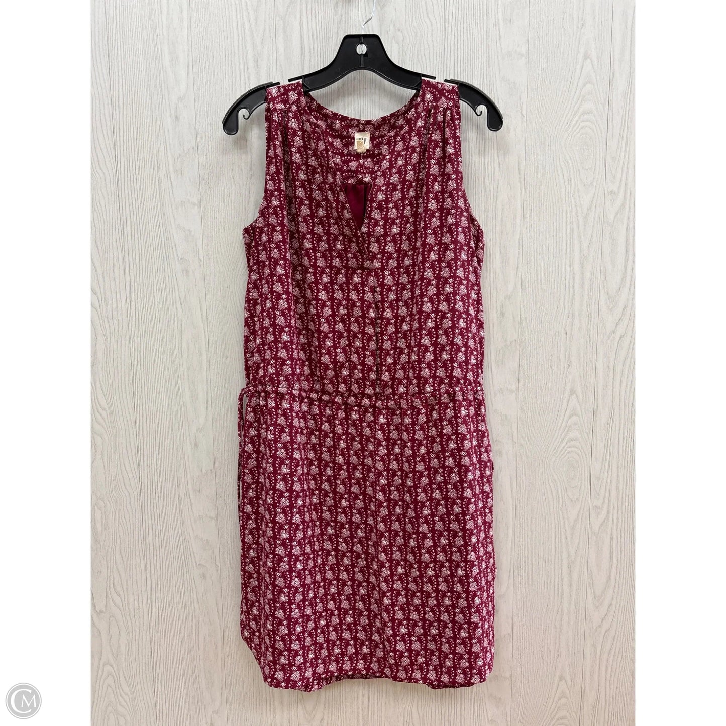 Dress Casual Midi By Gap In Red & White, Size: S
