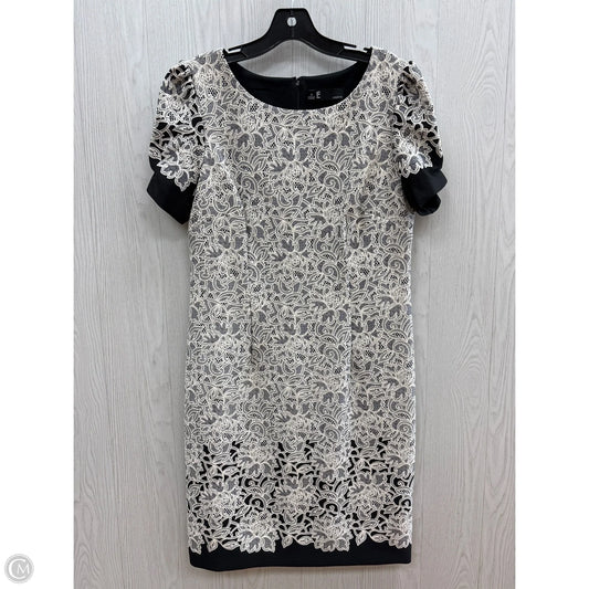 Dress Work By Leslie Fay In Black & White, Size: 10
