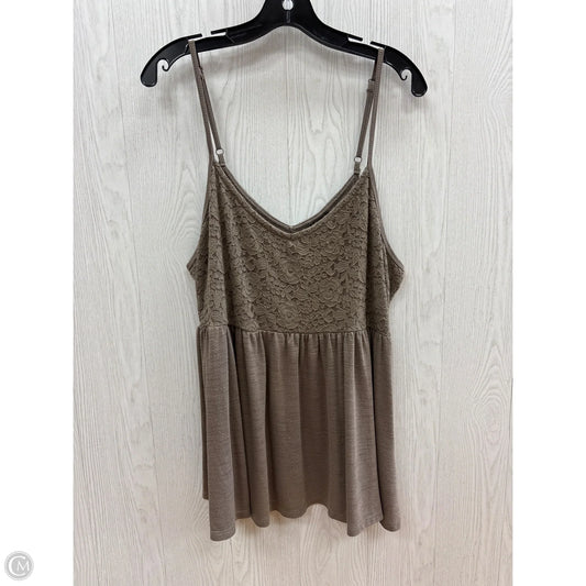 Top Sleeveless Basic By Torrid In Taupe, Size: 2x