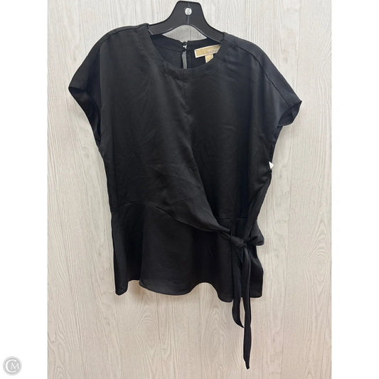 Top Short Sleeve By Michael By Michael Kors In Black, Size: L