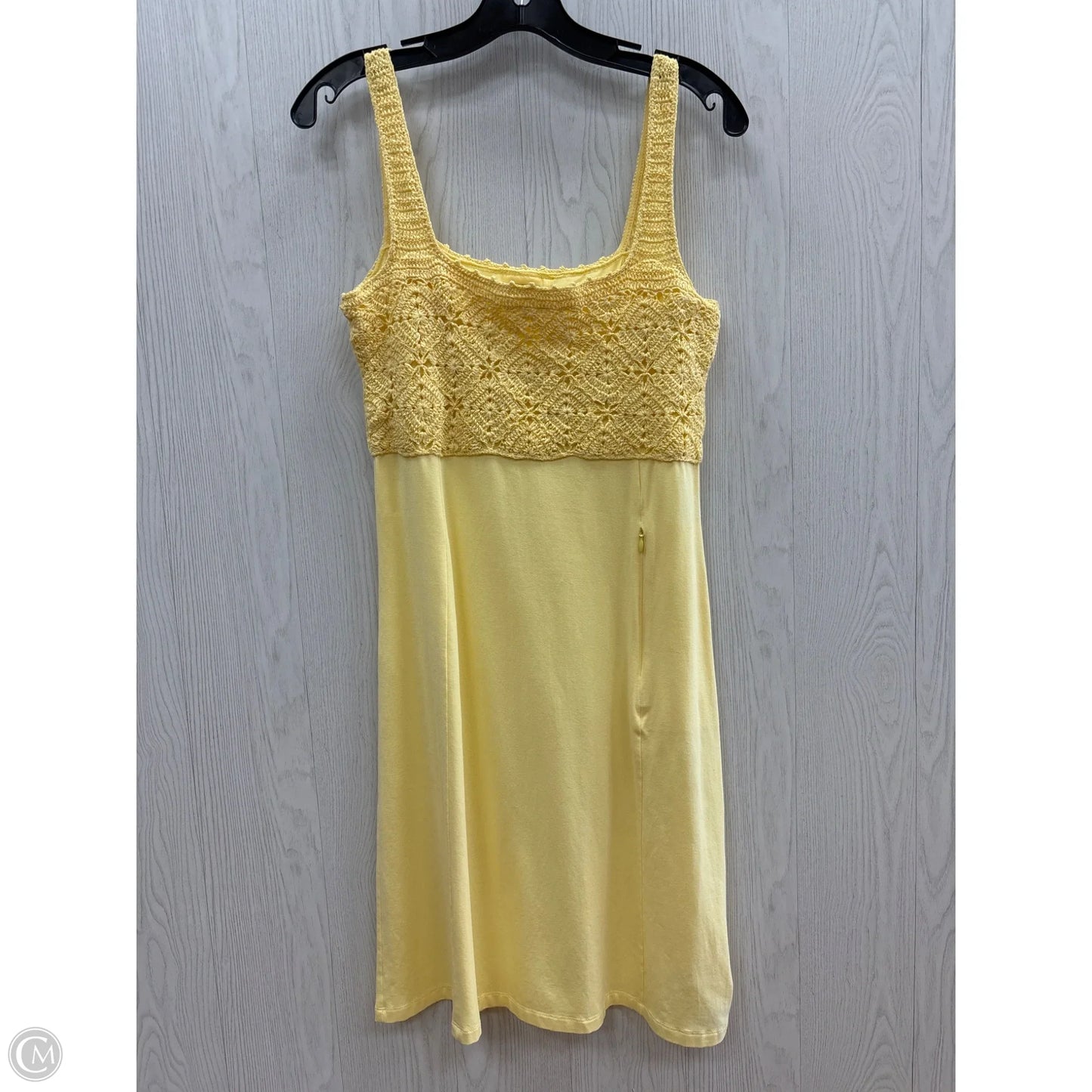 Dress Casual Midi By Athleta In Yellow, Size: M