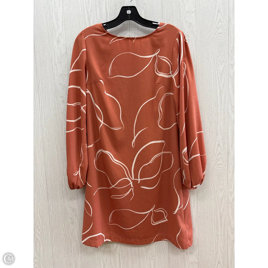 Dress Casual Midi By A New Day In Orange & White, Size: S