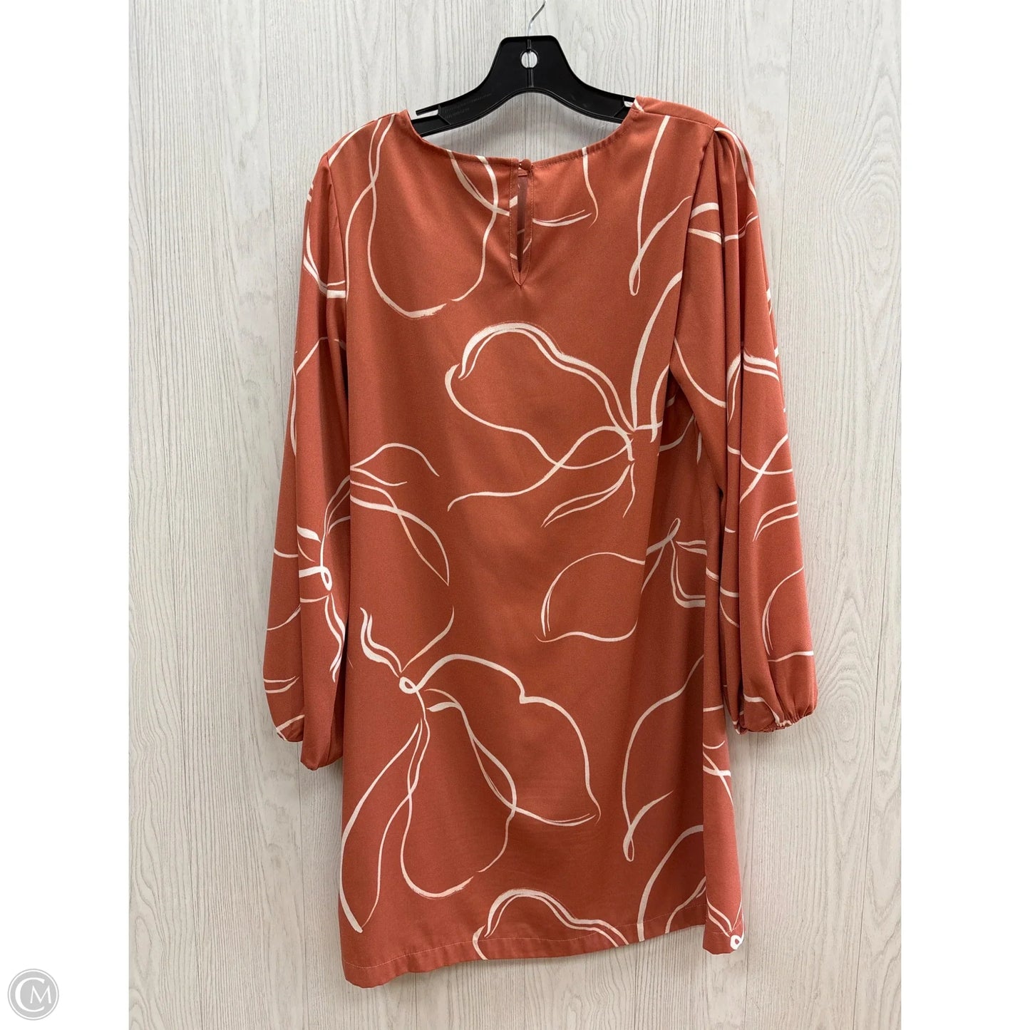 Dress Casual Midi By A New Day In Orange & White, Size: S