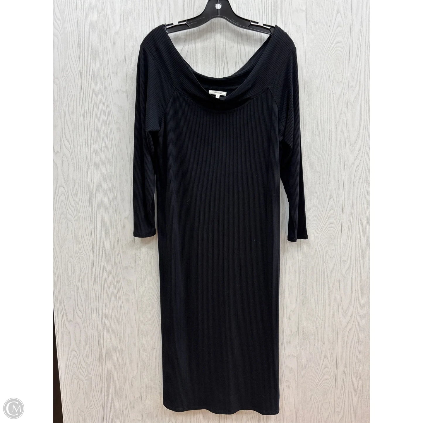 Dress Casual Midi By Maurices In Black, Size: Xl