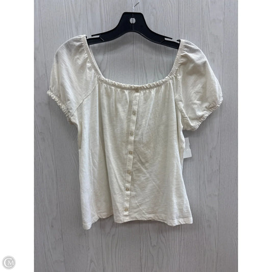Top Short Sleeve By So In Cream, Size: M