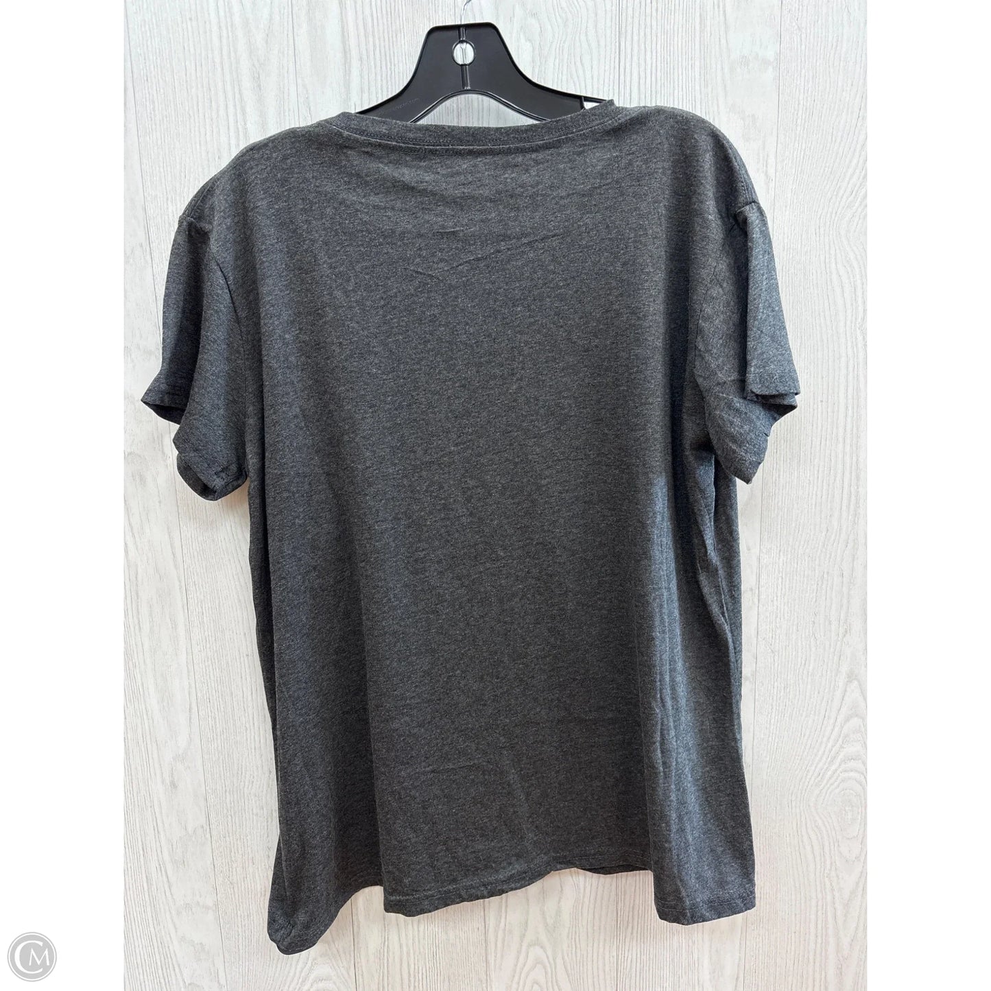 Top Short Sleeve By Clothes Mentor In Grey, Size: Xl