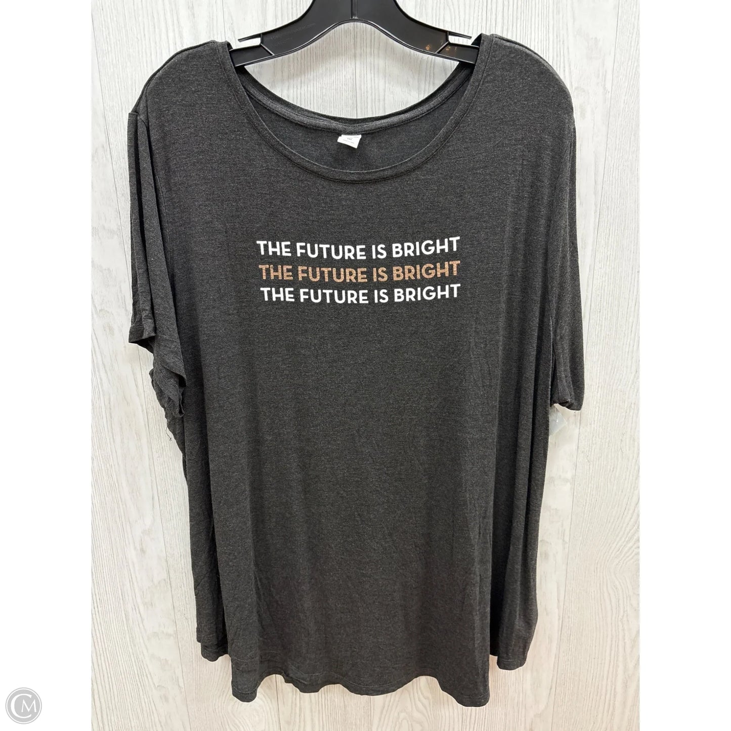 Top Short Sleeve By Old Navy In Grey, Size: 2x