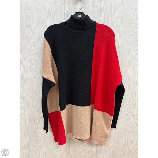 Sweater By White Birch In Black & Red, Size: S
