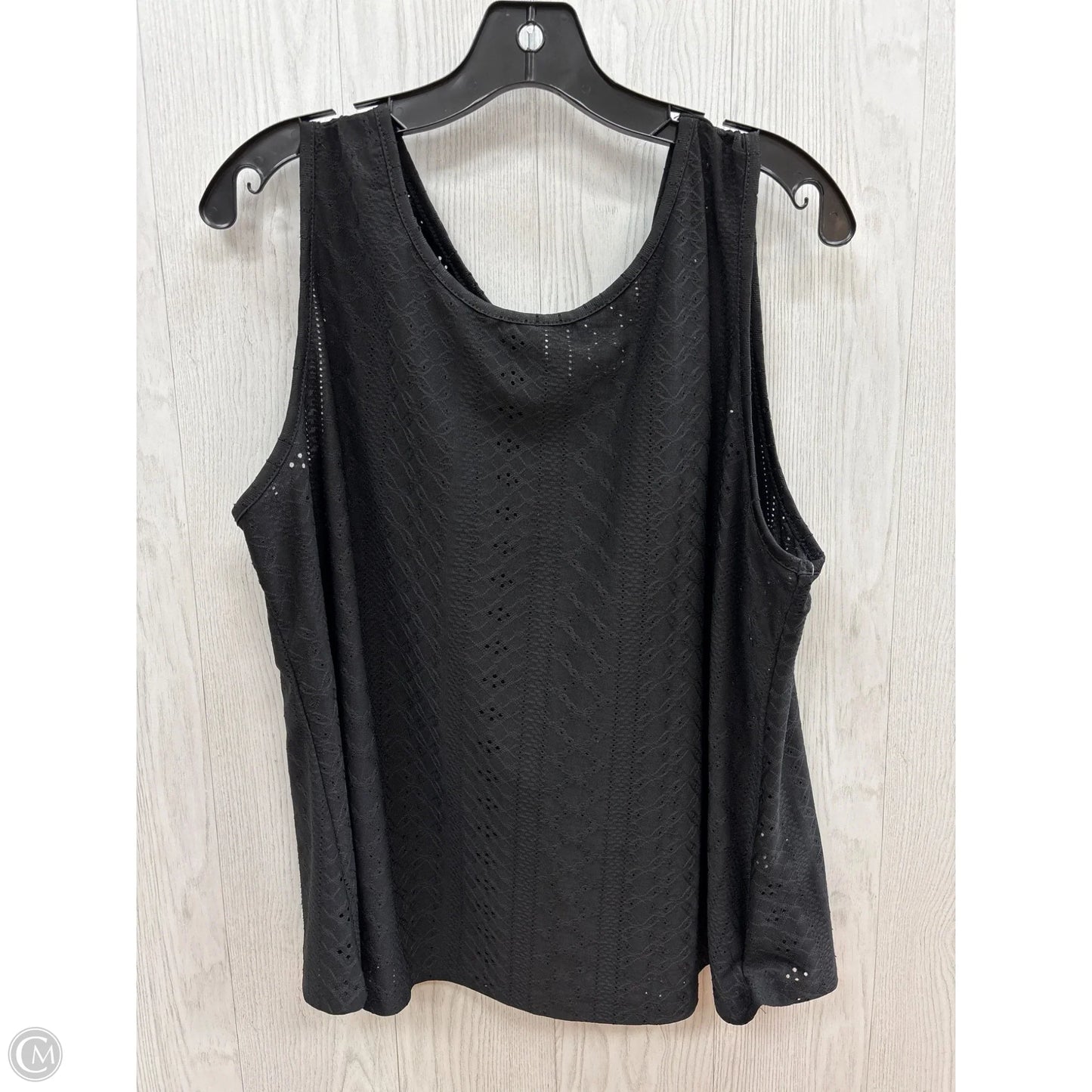 Top Sleeveless By Shein In Black, Size: 2x
