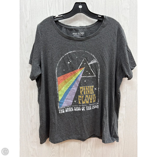 Top Short Sleeve By Clothes Mentor In Grey, Size: 1x