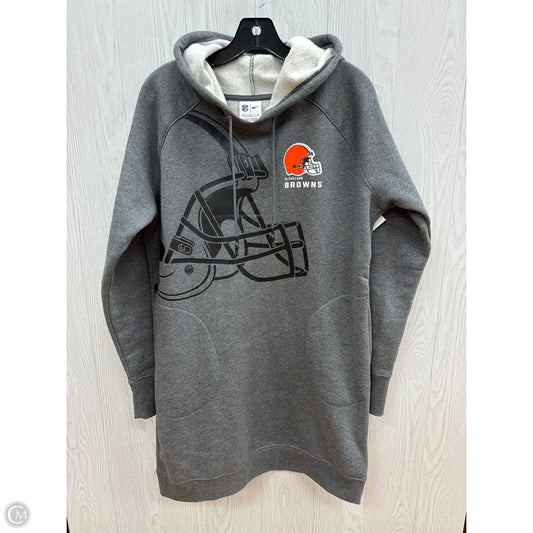 Athletic Dress By Nike In Grey, Size: M