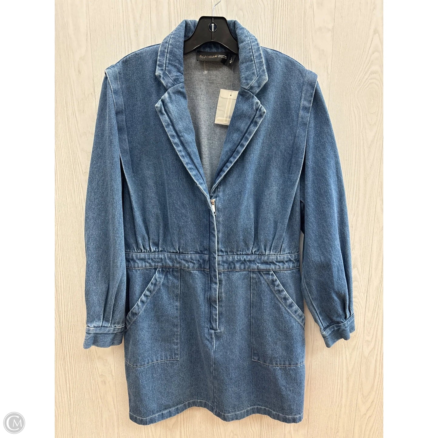 Dress Casual Short By Clothes Mentor In Blue Denim, Size: L