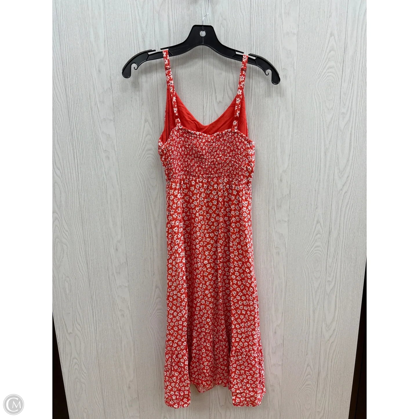 Dress Casual Midi By Old Navy In Red, Size: S