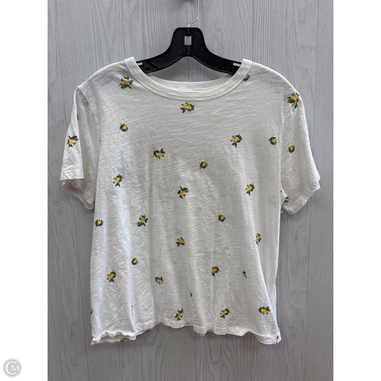 Top Short Sleeve By Old Navy In White, Size: L