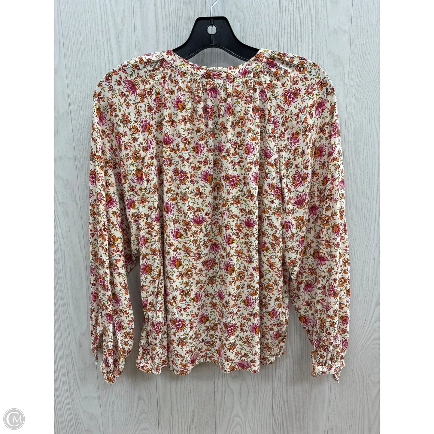 Top Long Sleeve By Old Navy In Floral Print, Size: Xs