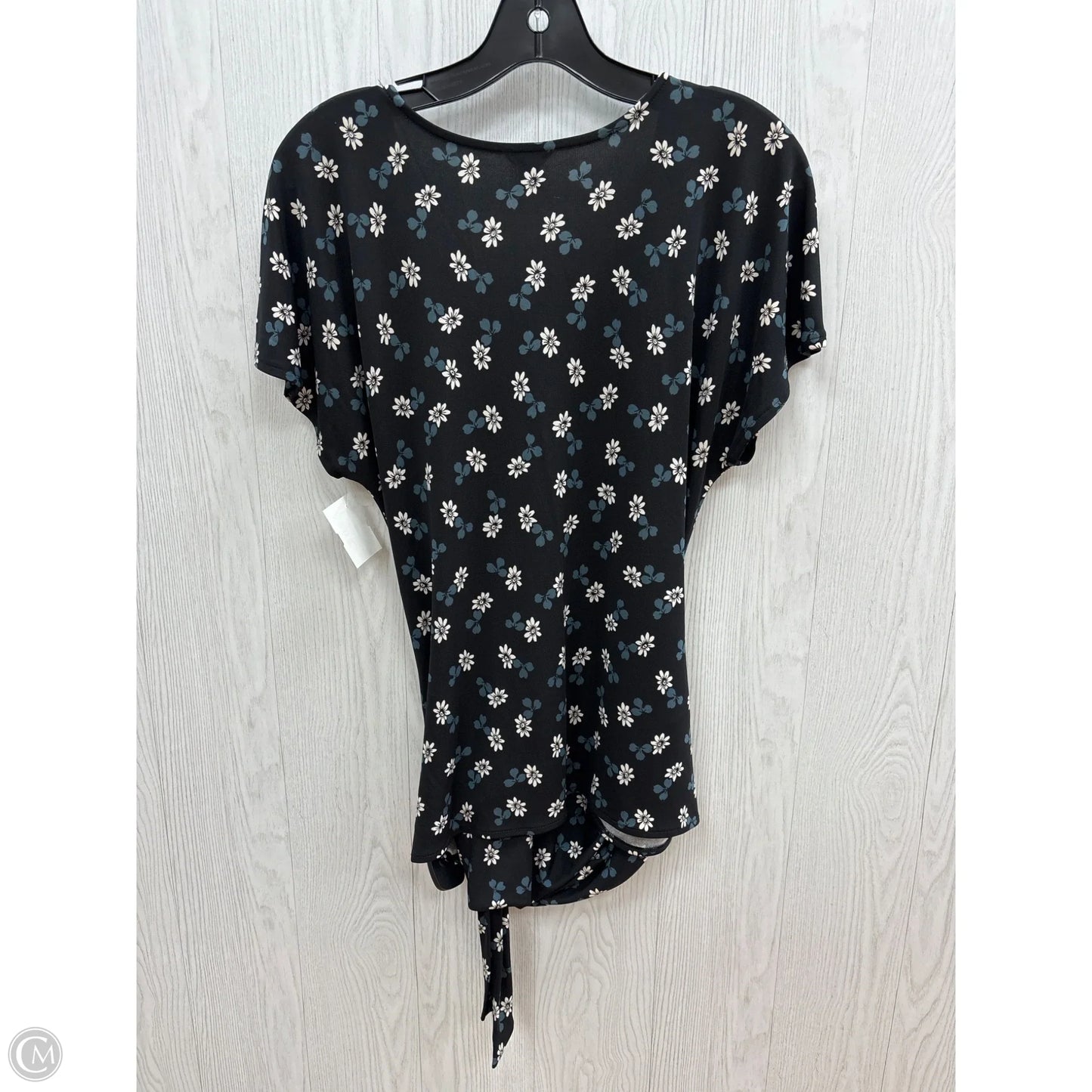 Top Short Sleeve By Ann Taylor In Black, Size: M