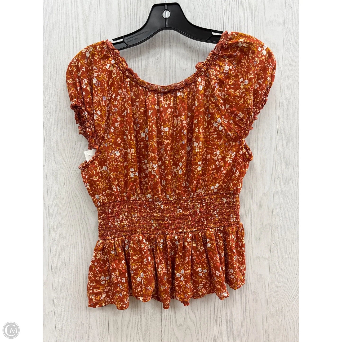 Top Short Sleeve By Old Navy In Orange, Size: S