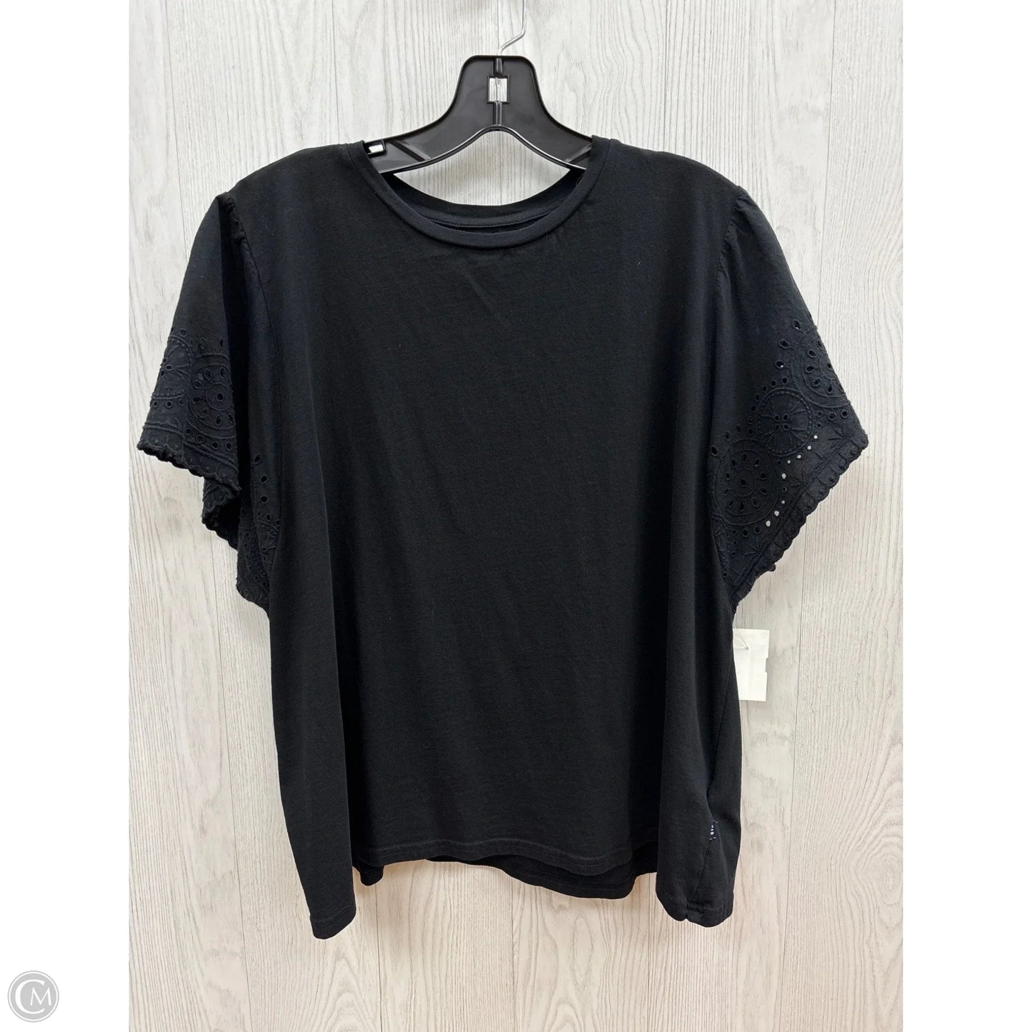 Top Short Sleeve By Gap In Black, Size: 2x