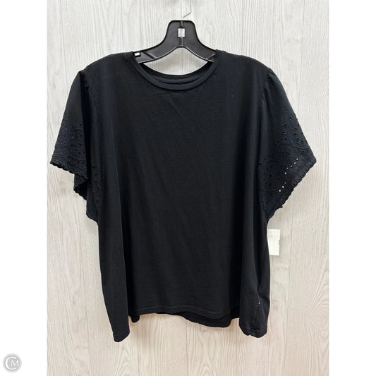 Top Short Sleeve By Gap In Black, Size: 2x