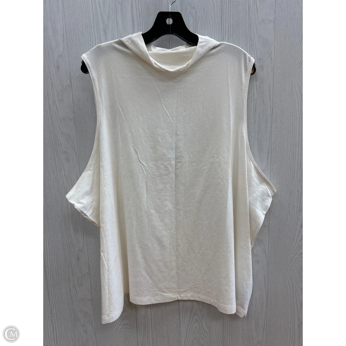 Top Sleeveless By Athleta In Cream, Size: 3x